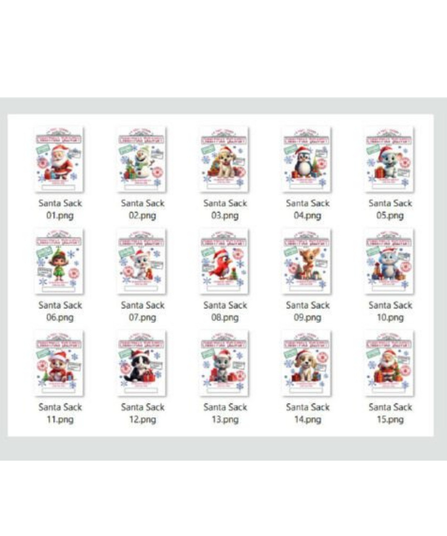 Custom Santa Sack Gift Bags | Personalized 20x28in Holiday Bags