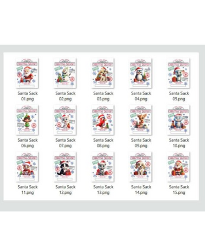 Custom Santa Sack Gift Bags | Personalized 20x28in Holiday Bags