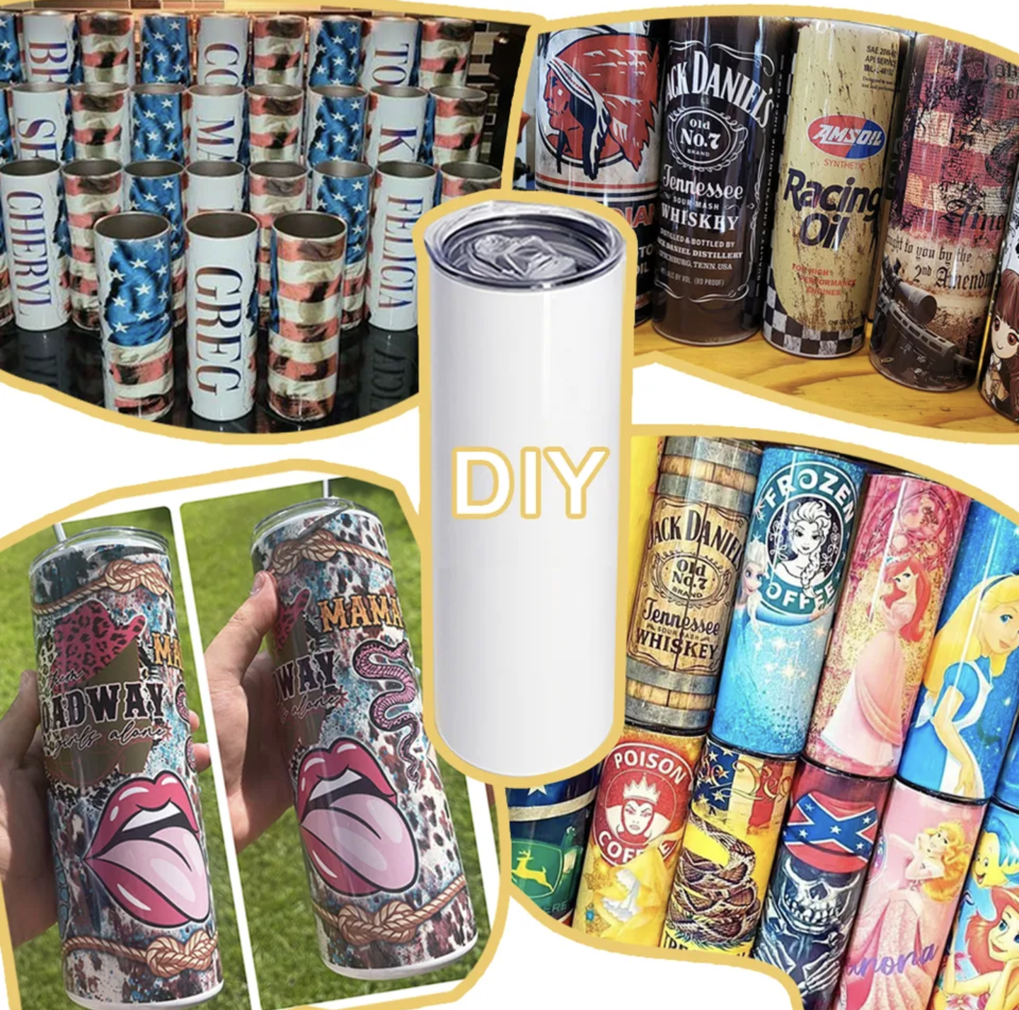 Bulk Order White Straight 20oz Sublimation Tumbler Blanks, Sublimation Supplies, DIY Gifts