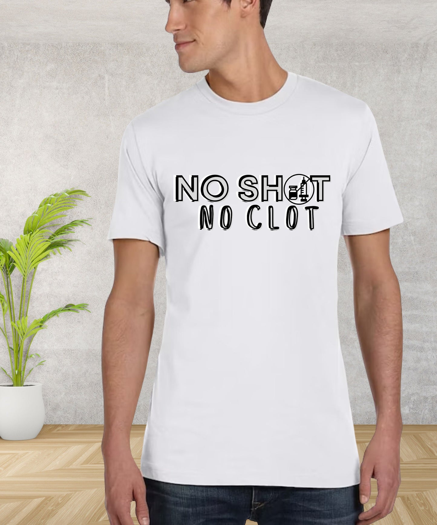 Anti-Vaccine No shot Graphic T-shirt