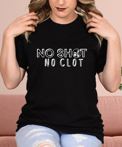 Anti-Vaccine No shot Graphic T-shirt