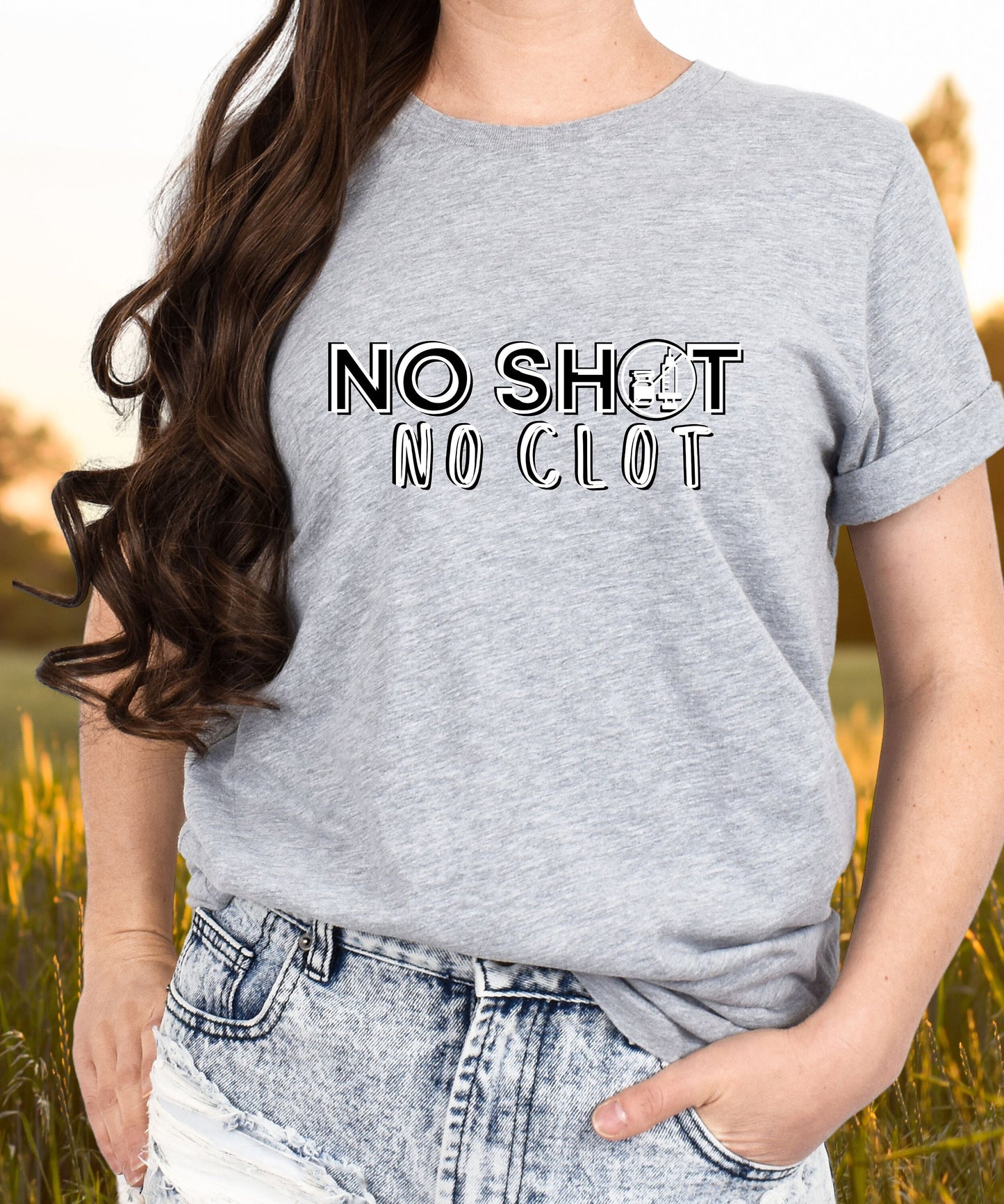 Anti-Vaccine No shot Graphic T-shirt