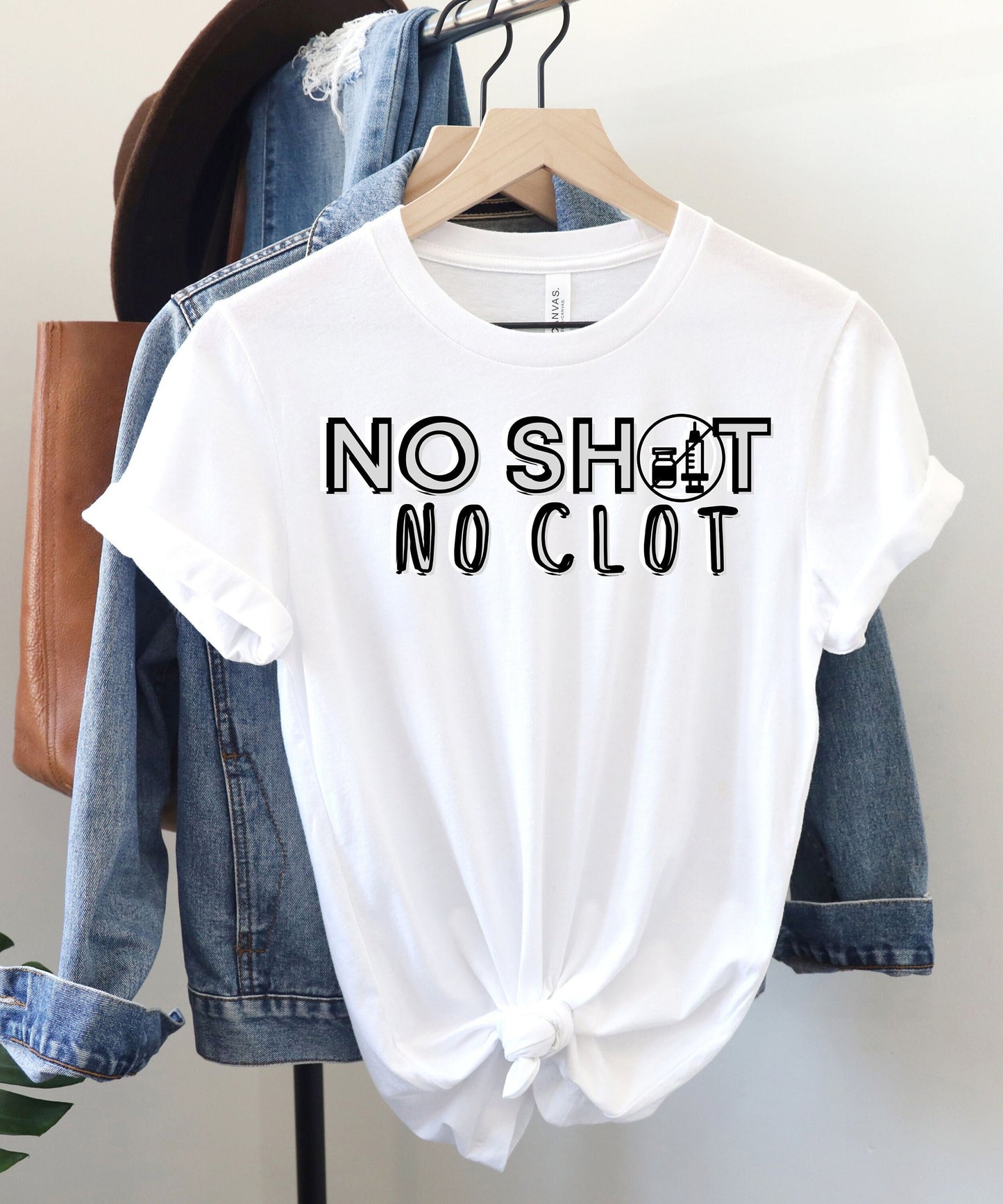 Anti-Vaccine No shot Graphic T-shirt